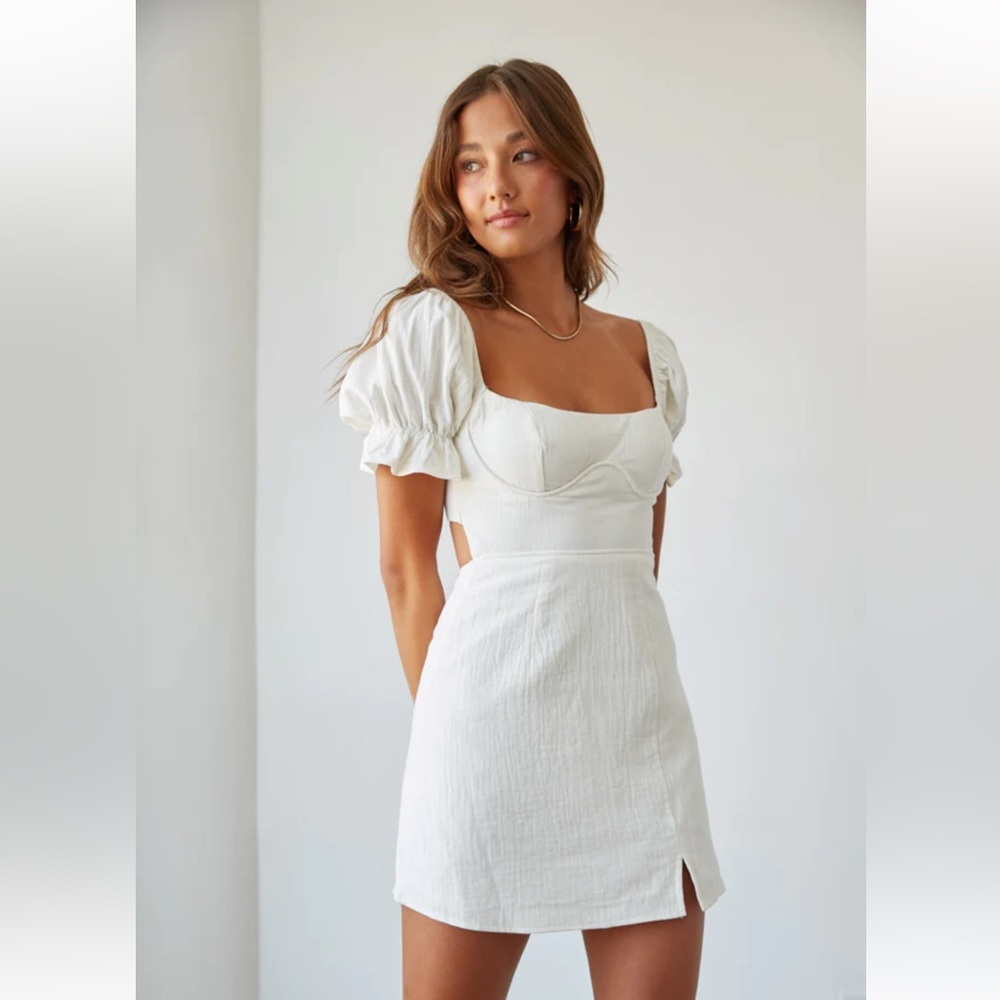 Brand new with tags** American Threads Drew Corset Linen Mini Dress